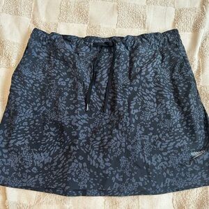 Speedo Woven Skort Women’s X-Large Black UPF50+ Tennis Pickleball Swimming